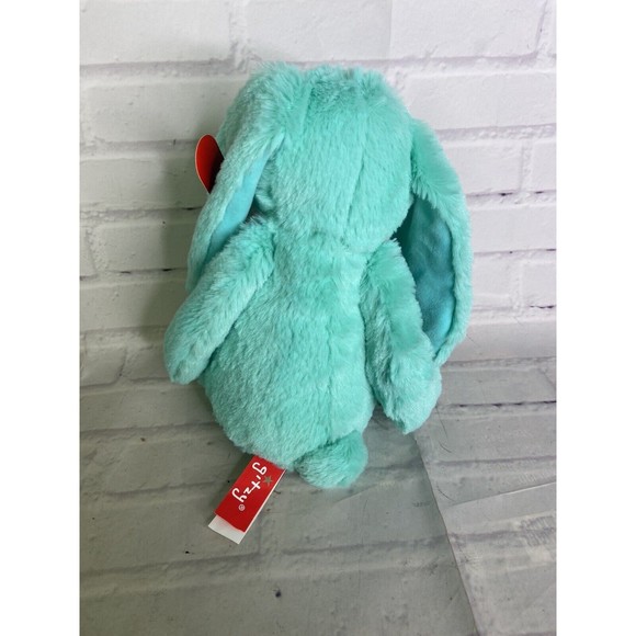 Gitzy Bunny Rabbit Plush Stuffed Animal Toy Mint Green NEW - Picture 3 of 8